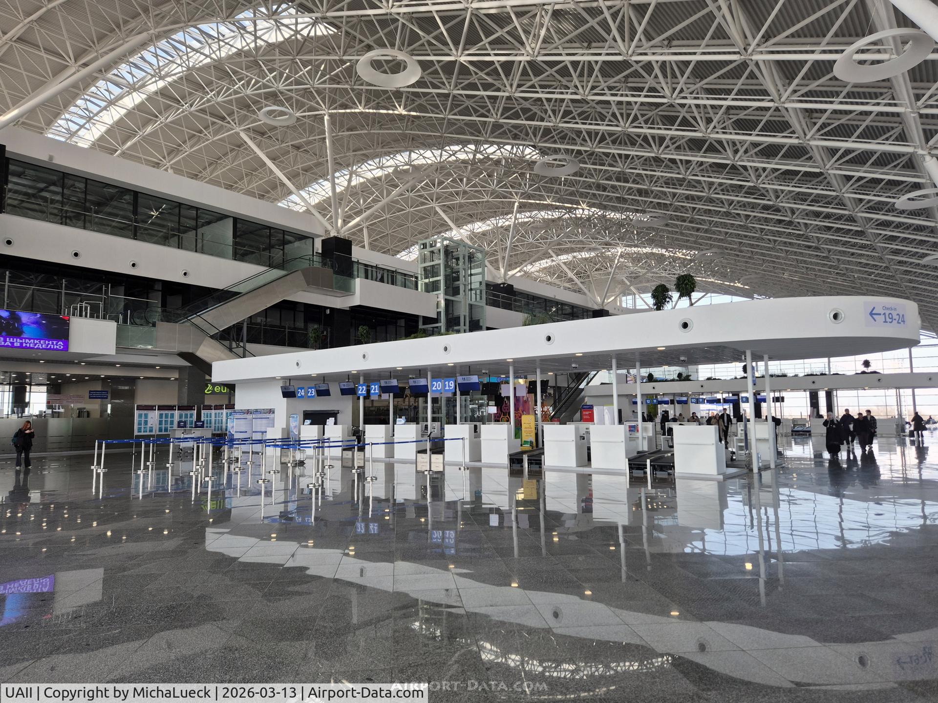 Shymkent Airport, Shymkent (Chimkent) Kazakhstan (UAII) - Shymkent is a beautiful modern airport