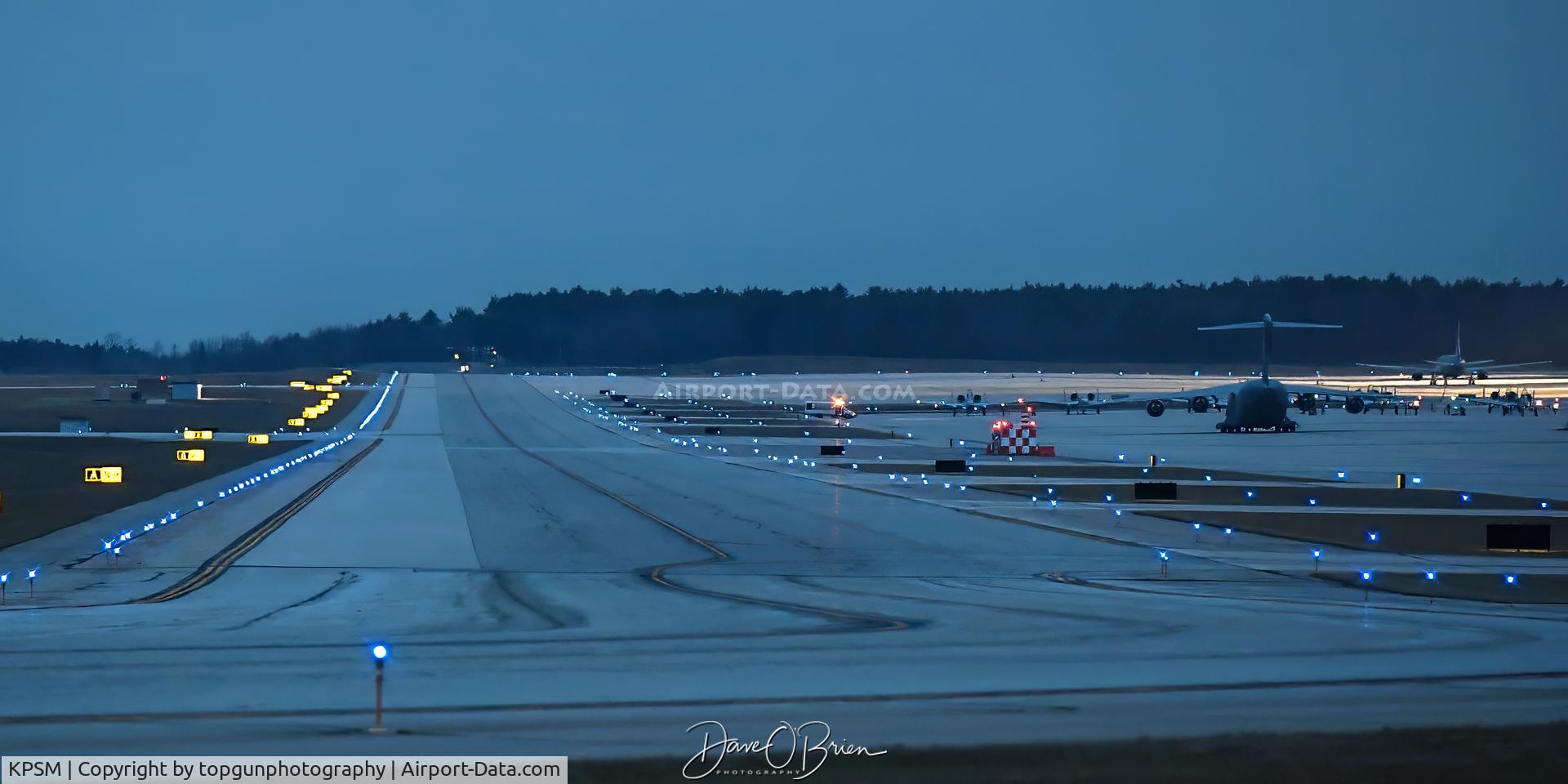 Portsmouth International At Pease Airport (PSM) - Pease ramp early with activity as TABOR91 flight prepares to depart