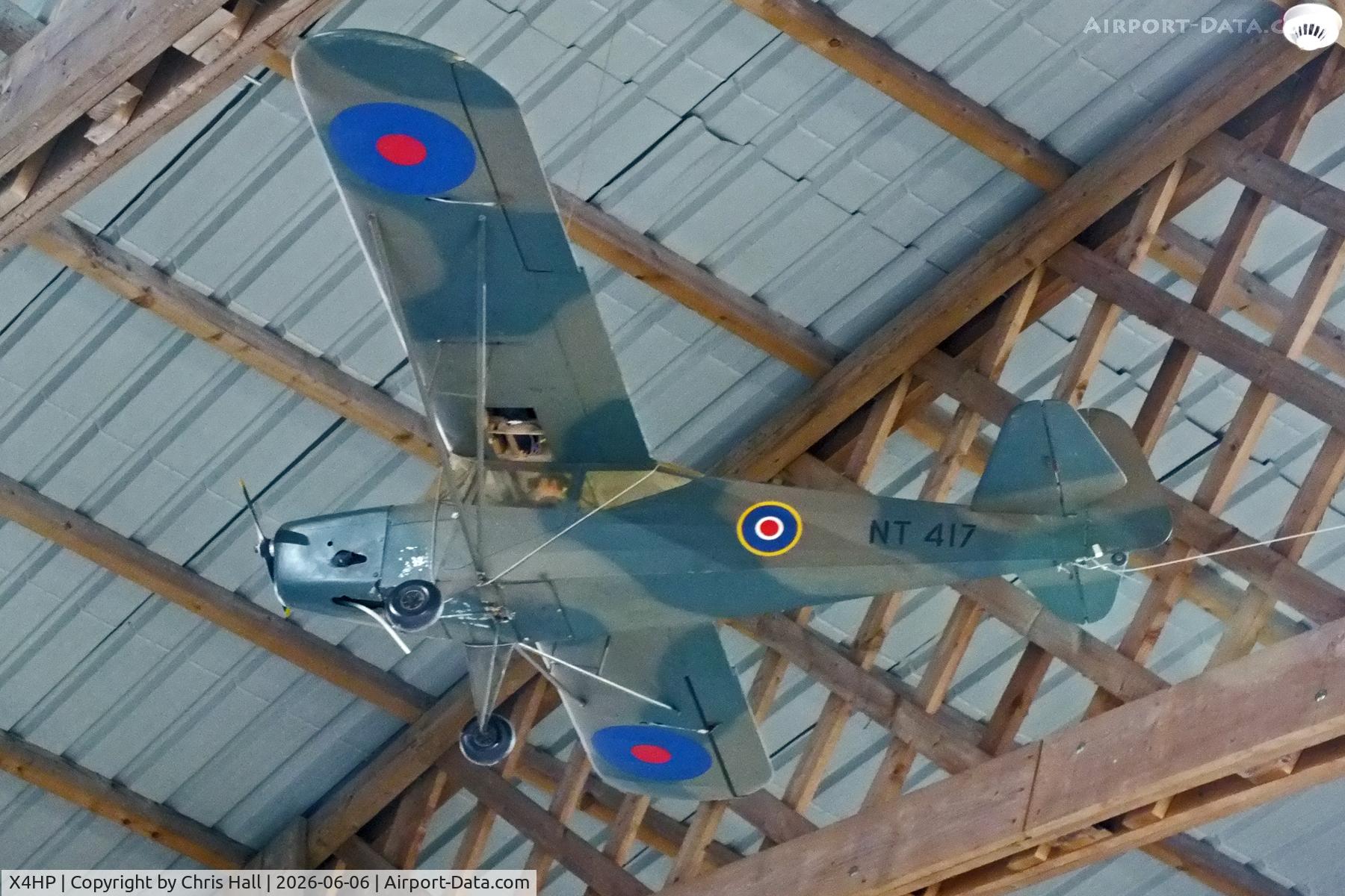 X4HP, Auster model at the Hooton Park Hangars Museum