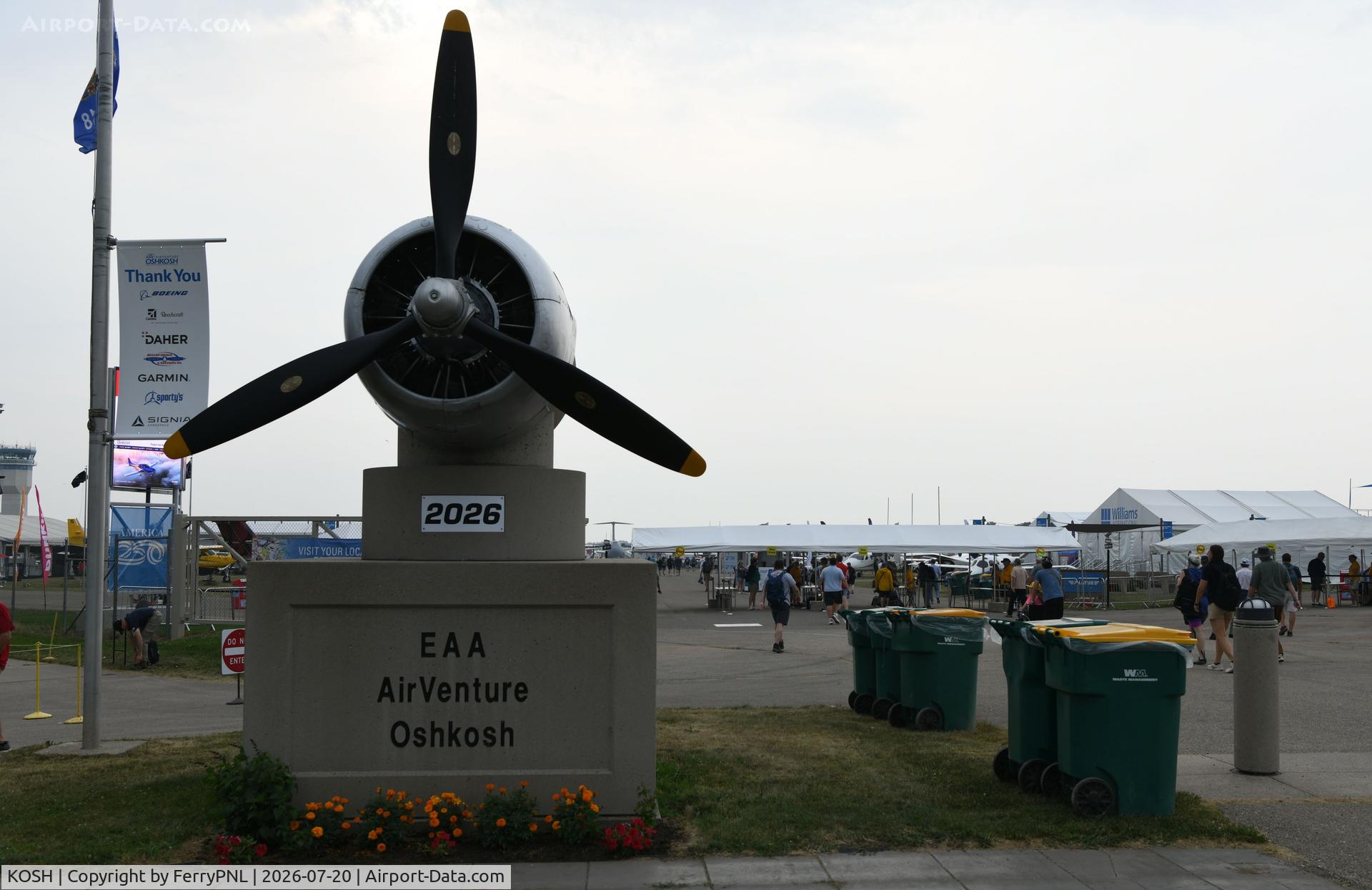 Wittman Regional Airport, Entrance to the 2026 EAA Air Venture