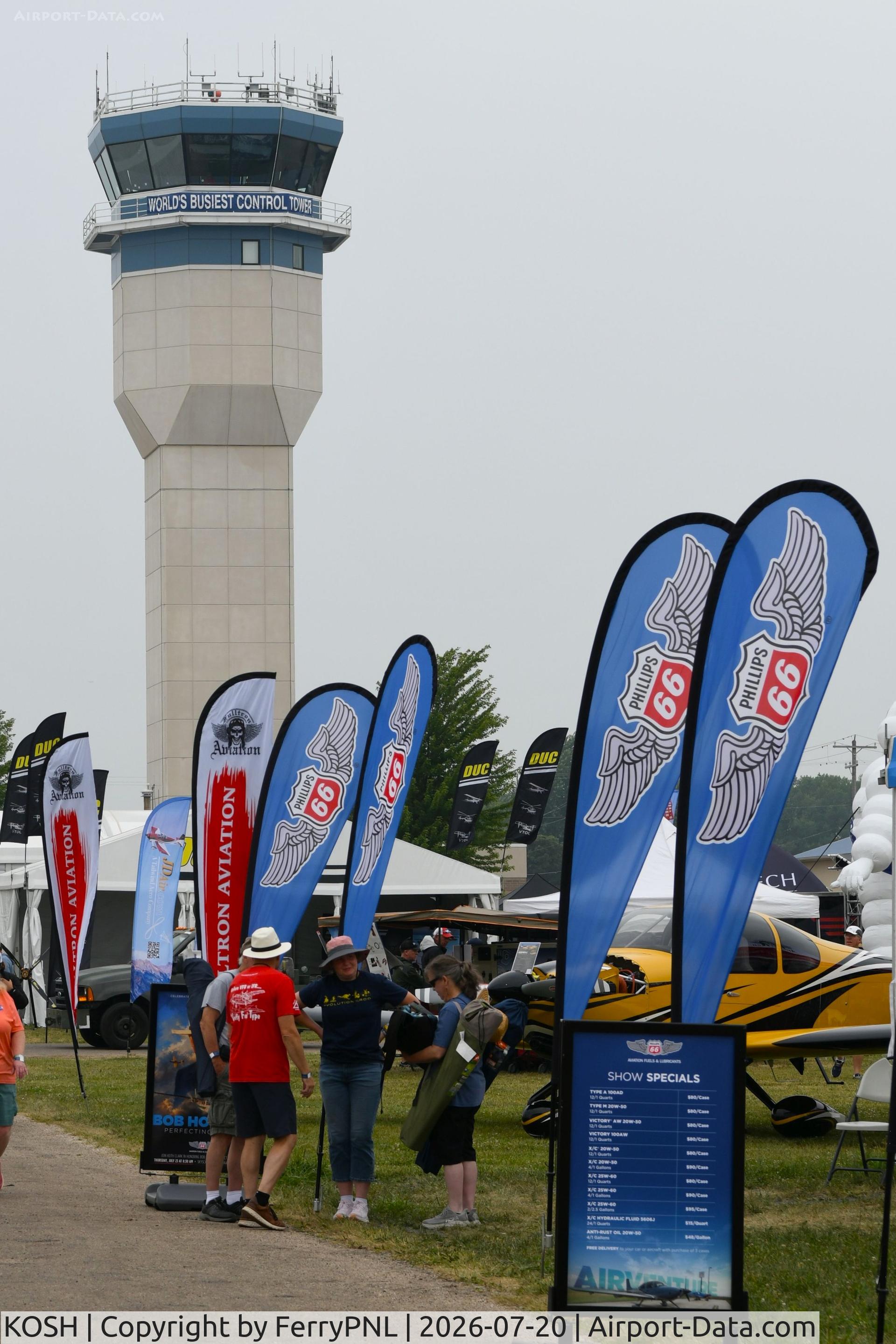 Wittman Regional Airport, The busiest ATC Tower in the world, during the EAA Air Venture event!