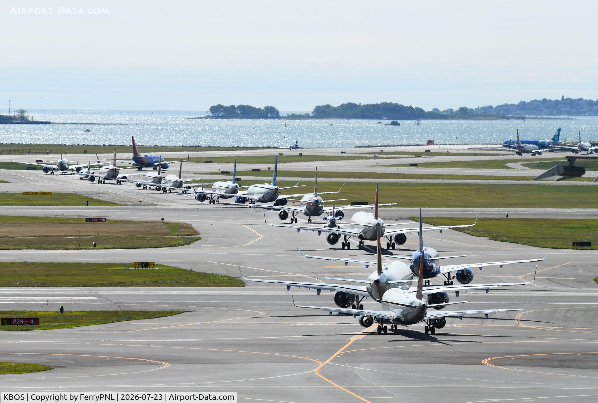 Logan International Airport, Rush hour at BOS, photo by FerryPNL