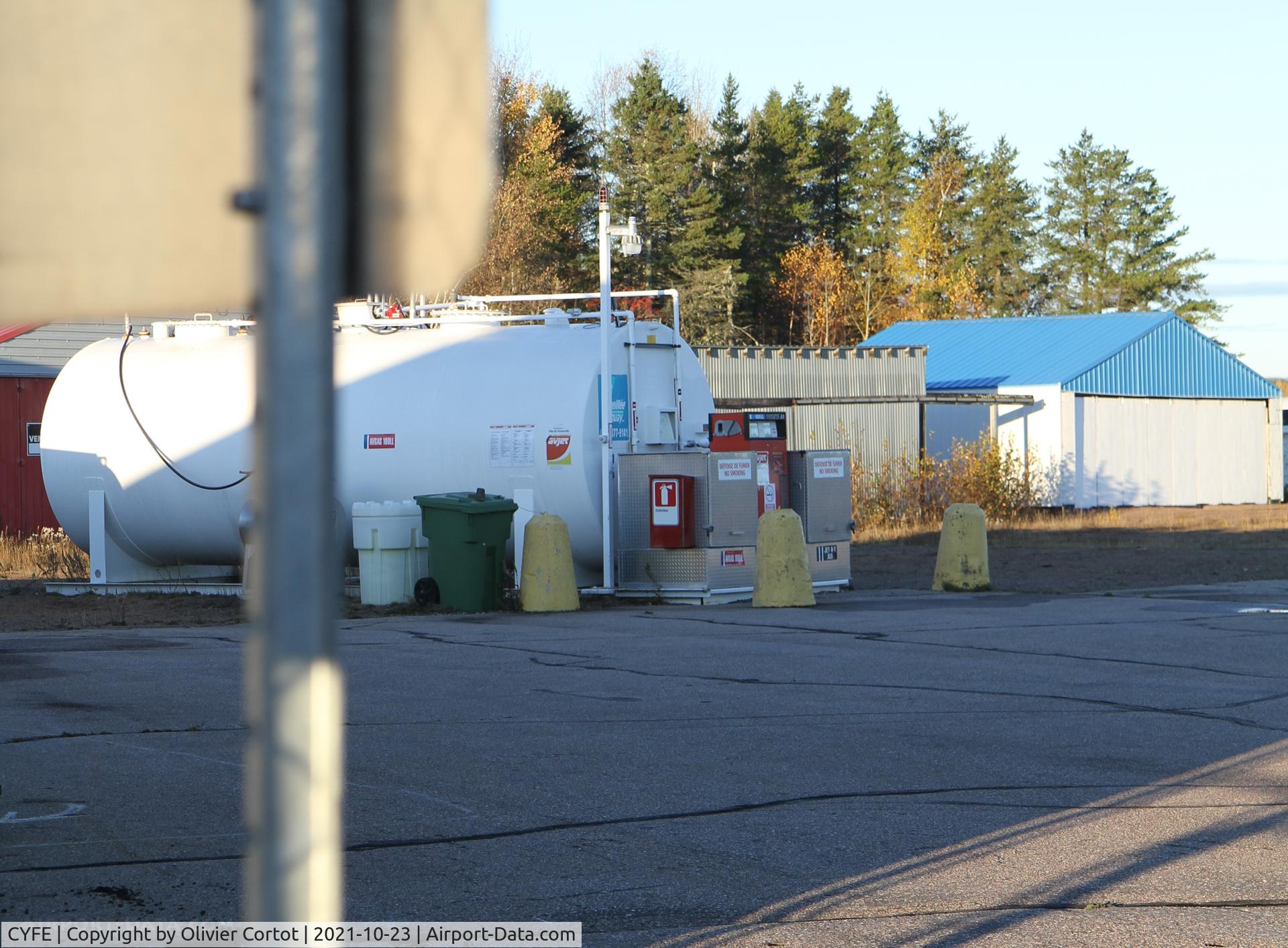 Forestville Airport, petrol station, photo by Olivier Cortot