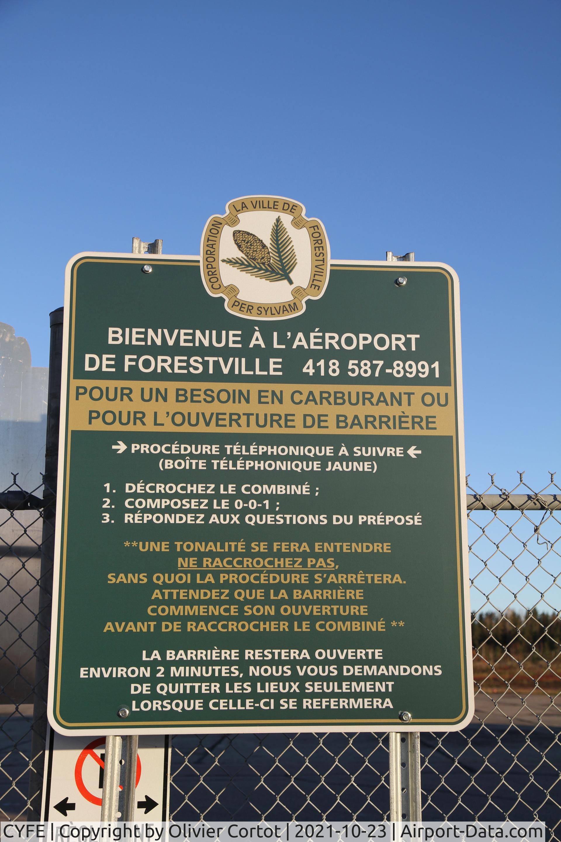 Forestville Airport, 2021, photo by Olivier Cortot