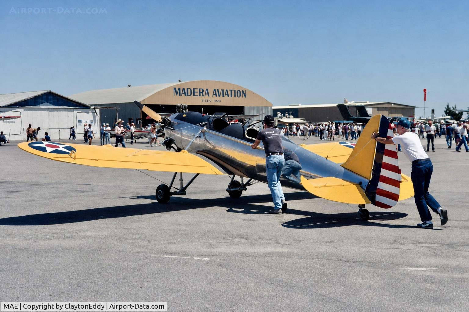 Madera Municipal Airport, Madera airport airshow 1980's, photo by ClaytonEddy