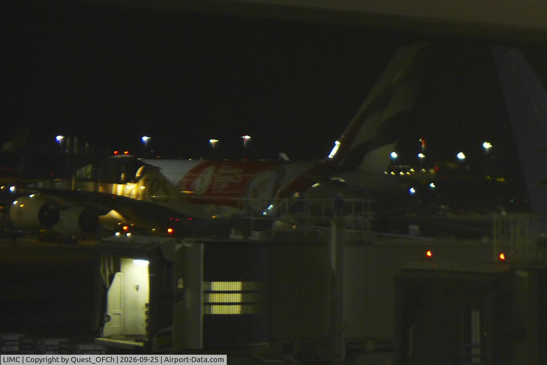 Milan Malpensa International Airport, Emirates A388 at MXP, photo by Quest_OFCh
